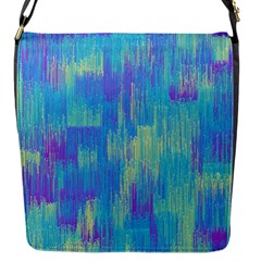 Vertical Behance Line Polka Dot Purple Green Blue Flap Messenger Bag (s)