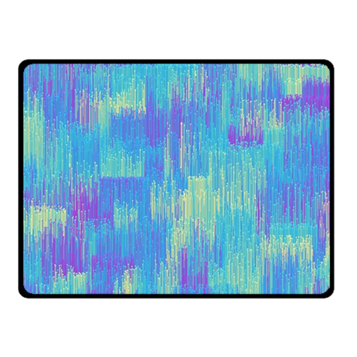 Vertical Behance Line Polka Dot Purple Green Blue Double Sided Fleece Blanket (Small) 