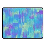 Vertical Behance Line Polka Dot Purple Green Blue Double Sided Fleece Blanket (Small)  45 x34  Blanket Back