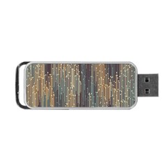 Vertical Behance Line Polka Dot Grey Orange Portable Usb Flash (two Sides) by Mariart