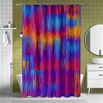 Vertical Behance Line Polka Dot Red Blue Orange Shower Curtain 48  x 72  (Small)  Curtain(48  X 72 ) - 42.18 x64.8  Curtain(48  X 72 )