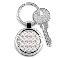 Dot Lotus Flower Flower Floral Key Chains (round)  by Mariart