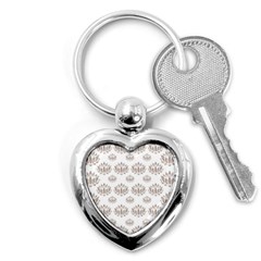 Dot Lotus Flower Flower Floral Key Chains (heart) 