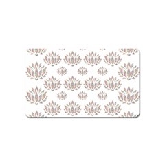 Dot Lotus Flower Flower Floral Magnet (name Card) by Mariart