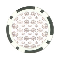 Dot Lotus Flower Flower Floral Poker Chip Card Guard by Mariart