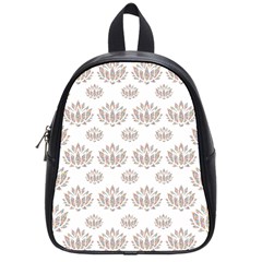 Dot Lotus Flower Flower Floral School Bags (small)  by Mariart