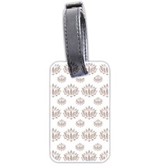 Dot Lotus Flower Flower Floral Luggage Tags (two Sides)