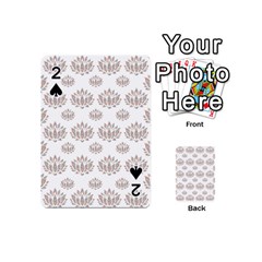 Dot Lotus Flower Flower Floral Playing Cards 54 (mini)  by Mariart