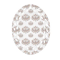 Dot Lotus Flower Flower Floral Ornament (oval Filigree) by Mariart