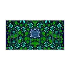 Strawberry Fantasy Flowers In A Fantasy Landscape Yoga Headband by pepitasart