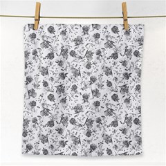 Floral Pattern Face Towel by ValentinaDesign