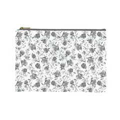 Floral Pattern Cosmetic Bag (large)  by ValentinaDesign