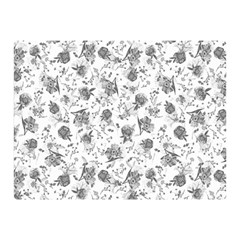 Floral Pattern Double Sided Flano Blanket (mini) 