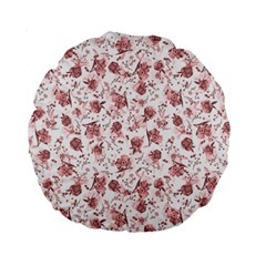 Floral pattern Standard 15  Premium Round Cushions