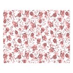 Floral pattern Double Sided Flano Blanket (Large)  Blanket Back