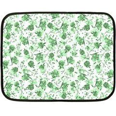 Floral Pattern Fleece Blanket (mini) by ValentinaDesign