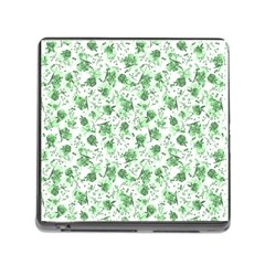 Floral Pattern Memory Card Reader (square)