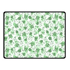 Floral Pattern Double Sided Fleece Blanket (small)  by ValentinaDesign