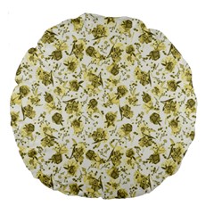 Floral Pattern Large 18  Premium Round Cushions by ValentinaDesign