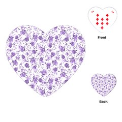 Floral Pattern Playing Cards (heart)  by ValentinaDesign