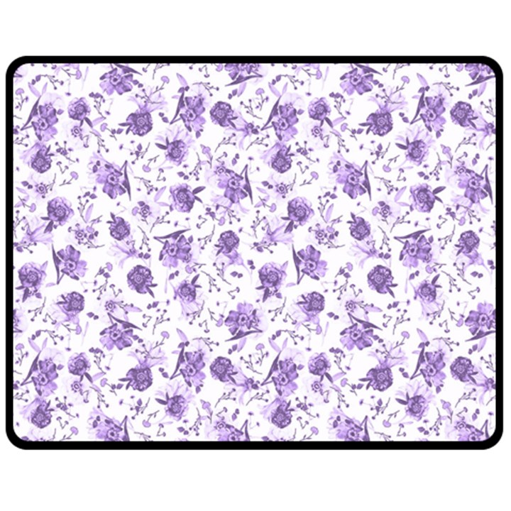 Floral pattern Double Sided Fleece Blanket (Medium) 