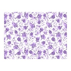 Floral Pattern Double Sided Flano Blanket (mini) 