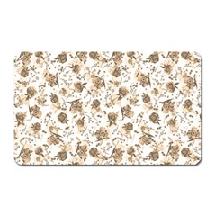 Floral Pattern Magnet (rectangular) by ValentinaDesign