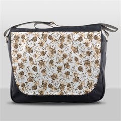 Floral Pattern Messenger Bags by ValentinaDesign