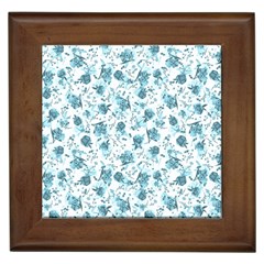 Floral Pattern Framed Tiles by ValentinaDesign