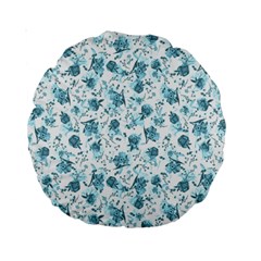 Floral Pattern Standard 15  Premium Round Cushions by ValentinaDesign