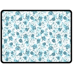 Floral Pattern Double Sided Fleece Blanket (large) 