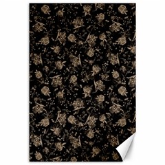 Floral Pattern Canvas 24  X 36  by ValentinaDesign