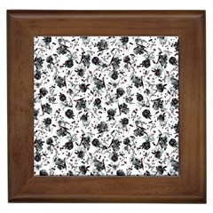 Floral Pattern Framed Tiles by ValentinaDesign