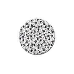 Floral Pattern Golf Ball Marker (4 Pack) by ValentinaDesign