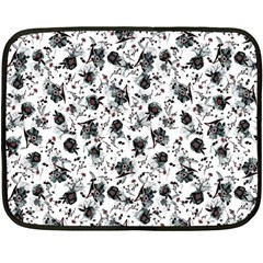 Floral Pattern Double Sided Fleece Blanket (mini)  by ValentinaDesign