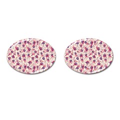 Floral Pattern Cufflinks (oval) by ValentinaDesign