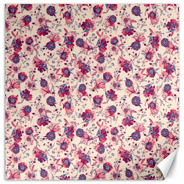 Floral pattern Canvas 12  x 12  