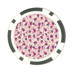 Floral Pattern Poker Chip Card Guard