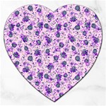 Floral pattern Jigsaw Puzzle (Heart) Front