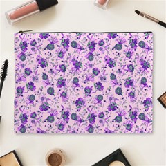 Floral Pattern Cosmetic Bag (xl) by ValentinaDesign