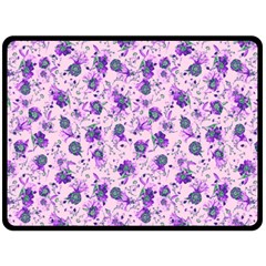 Floral Pattern Fleece Blanket (large)  by ValentinaDesign