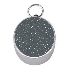 Dots Pattern Mini Silver Compasses by ValentinaDesign