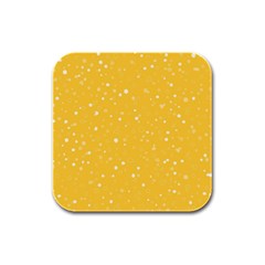 Dots Pattern Rubber Square Coaster (4 Pack)  by ValentinaDesign