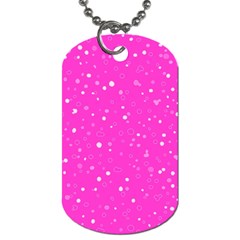 Dots Pattern Dog Tag (one Side) by ValentinaDesign