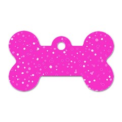 Dots Pattern Dog Tag Bone (one Side) by ValentinaDesign