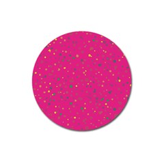 Dots Pattern Magnet 3  (round) by ValentinaDesign