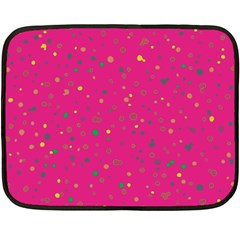 Dots Pattern Fleece Blanket (mini) by ValentinaDesign