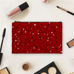 Dots Pattern Cosmetic Bag (medium)  by ValentinaDesign