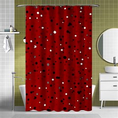 Dots Pattern Shower Curtain 48  X 72  (small)  by ValentinaDesign