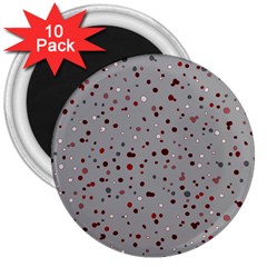 Dots Pattern 3  Magnets (10 Pack)  by ValentinaDesign